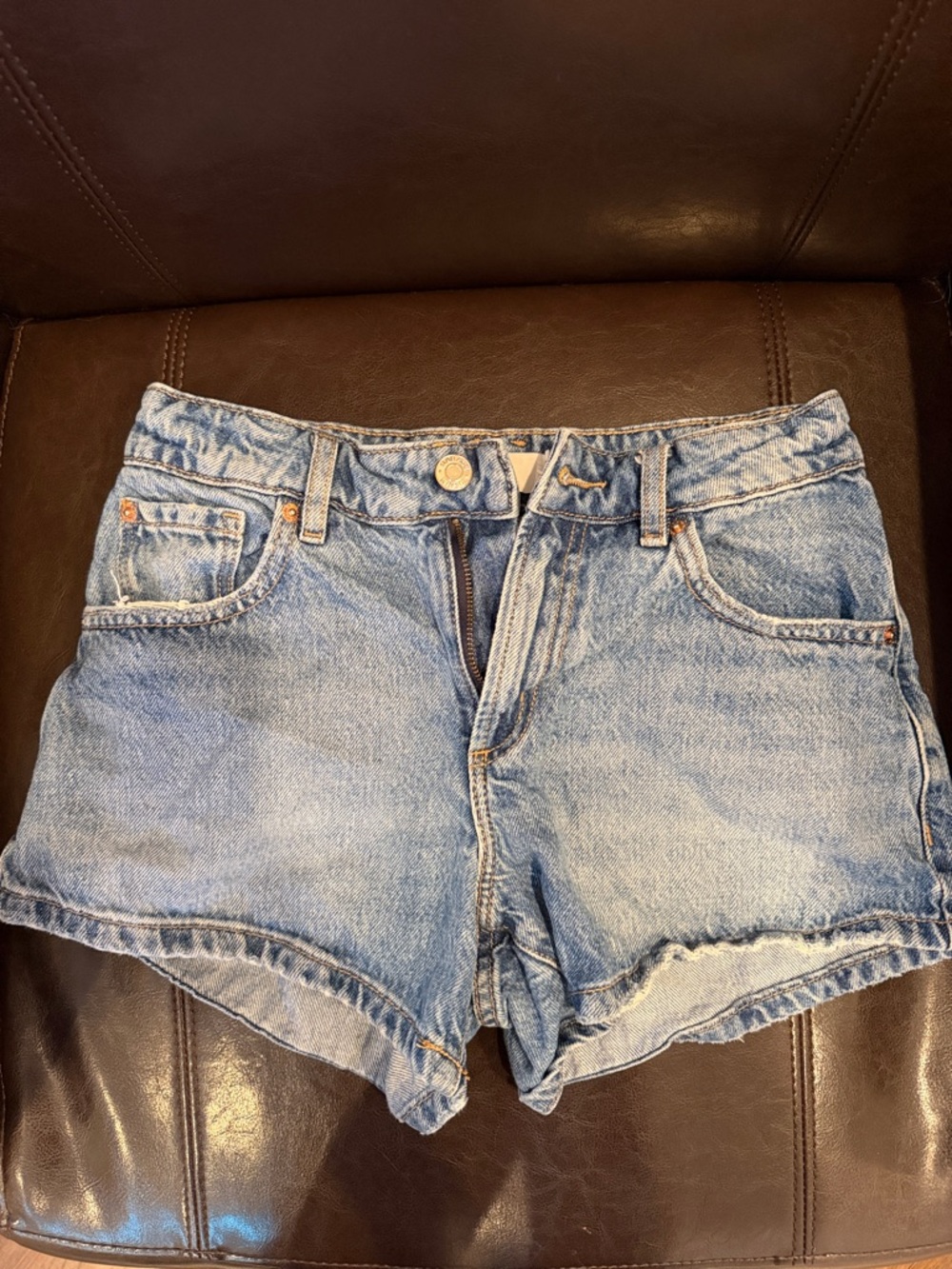 Garage Denim Relaxed A-Line Short, size 00